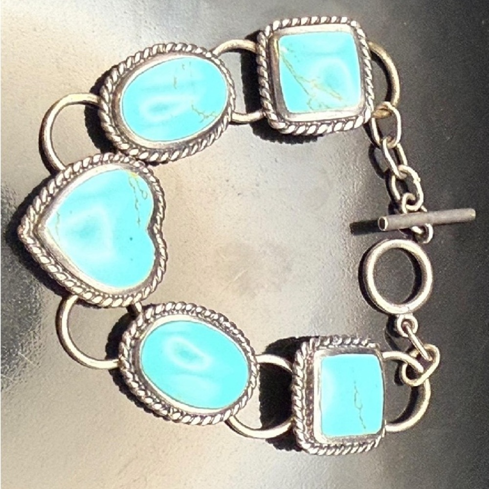 Turquoise and Sterling Silver Bracelet